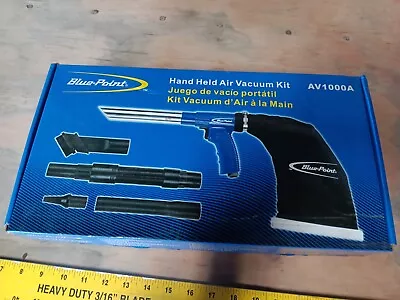 Blue Point Tools Hand Held Air Vacuum Kit In Original Box AV1000A • $100