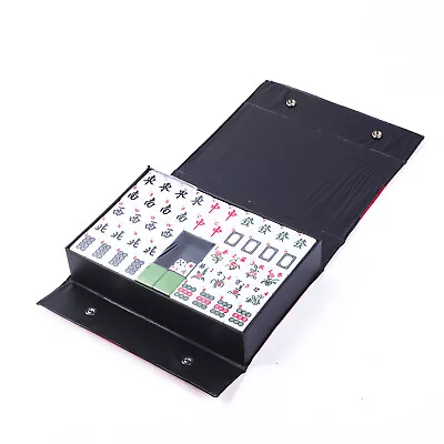 Chinese Mahjong Set 144 Tiles Mah Jong English Characters Games Large 3cm • £38.53