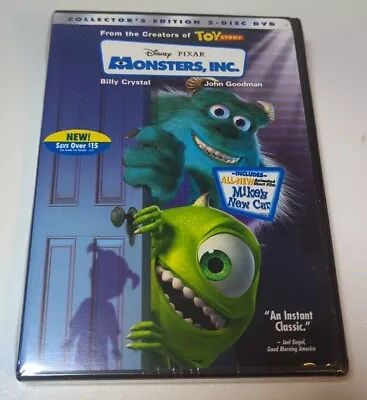 Monsters INC. - DVD Collectors Edition - 2 Disc - New Sealed • $9.95