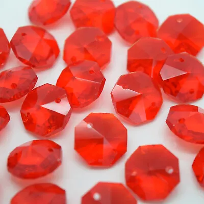 Chandelier Glass Octagon 10121416182022mm Suncatcher Beads - Pick Colour • £4.55