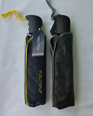 Nautica Auto Open And Close Umbrella 43  Coverage Folding Light Weight Brand New • $18.49