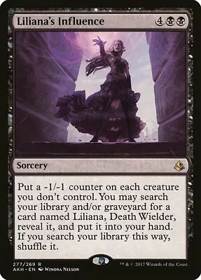 Liliana's Influence Amonkhet NM Black Rare MAGIC THE GATHERING CARD ABUGames • $1.49