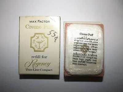 Vtg Max Factor Creme Puff Refill Regency Thin Line Compact Gay Whisper Nos  • $12.99