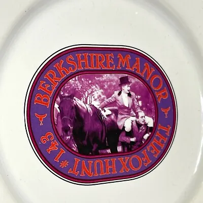 I Love Lucy Plate Berkshire Manor Ep143 Foxhunt 8” Horse British Flag CBS Vandor • $35.99