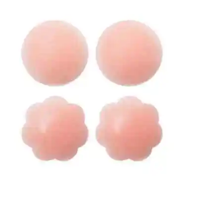 £2.19 • Buy Silicone Nipple Pad Covers Pairs Reusable Adhesive Invisible Bra Round Breast UK