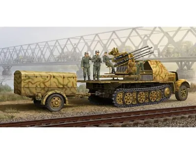 Trumpeter 1/35th Scale German 2cm Flak 38  Halftrack Late Plastic Model Kit. • £36.99