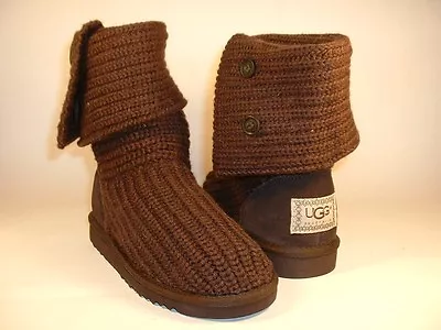 Ugg Australia Kids Cardy Crochet Brown Size 13 New Fast Shipping~ • $109.99