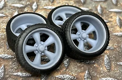 1/24 Scale:  21/20 Inch “Torq Thrust II” Wheels With Wide Rear Street Tires • $16.99