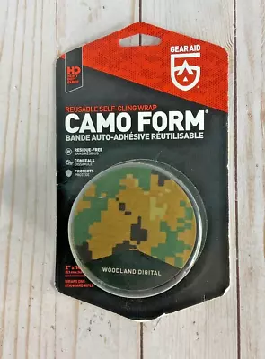 GEAR AID Camo Form Reusable Fabric Wrap 2  X 144  - Woodland Digital • $14.99