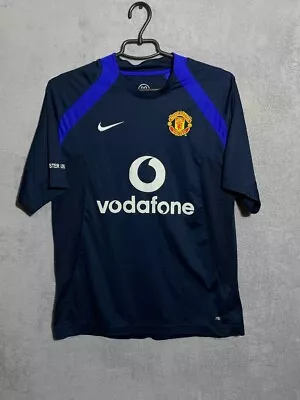 Manchester United Training Jersey Football Shirt Nike Total 90 Blue Mens Size S • $33.99