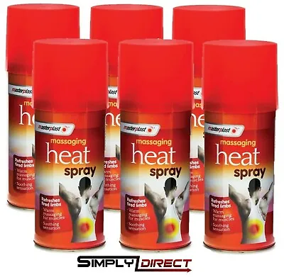 £7.25 • Buy Masterplast Heat Spray Sports Sprains Injury Deep Muscular Fast Pains Relief 