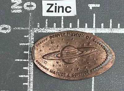 Denver Museum Of Nature & Science Colorado CO Saturn Elongated Pressed Penny • $4.99