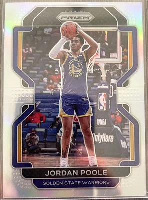 $4 • Buy 2021-22 NBA PANINI JORDAN POOLE SILVER PRIZM No.222 GOLDEN STATE WARRIORS.