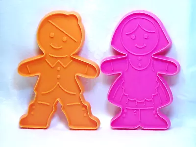 Hallmark Vintage Cookie Cutter Set - Girl & Boy Gingerbread Pair Christmas • $13.45