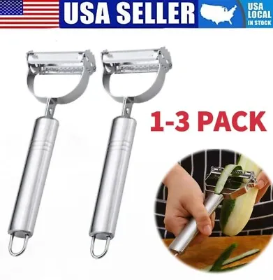 Stainless Steel Potato Peeler Vegetable Grater Fruit Slicer Carrot Cutter Tools • $5.10