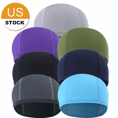 Cycling Skull Cap Bandana Head Wrap Cap Outdoor Motorcycle Helmet Beanie Hat • $6.99