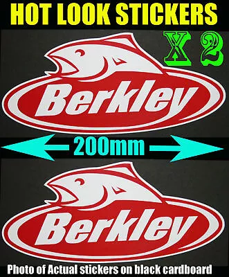 Berkley Fishing Boat Stickers Suit 4X4 Caravan Camping Tandem Trailer Fridge • $5.99