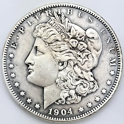 $32.99 • Buy 1904 Morgan Silver One Dollar  $1  US Coin  #6662