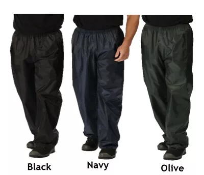 Regatta Stormbreak Waterproof Over Trousers Mens Or Ladies Adults Womens Fishing • £11.94