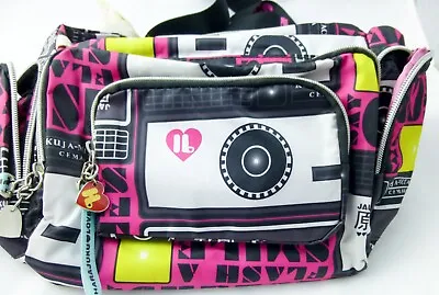 RARE Flash A Smile Harajuku Lovers Camera Bag Shoulder Crossbody Pink Black NWT • $29.99