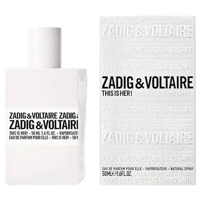 Zadig & Voltaire THIS IS HER! Eau De Parfum 50ml *** BRAND NEW & SELAED • £57.99
