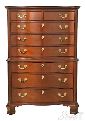 L54605EC: KINDEL Winterthur Mahogany Philadelphia High Chest • $4295