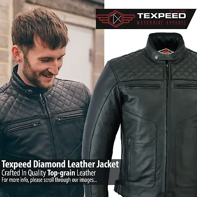 Leather Motorbike Motorcycle Jacket Touring With Genuine CE Biker Armour Thermal • $105.75