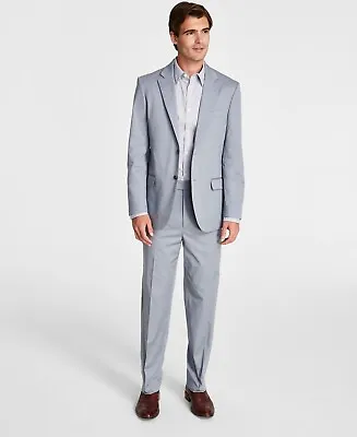 Nautica Men's Modern-Fit Stretch Suit Grey 38S 32 X 32 Two Piece • $43.75