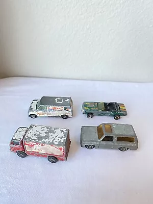 Vtg Metal Toy Cars Yatming Chevy Van No 1501 Kidco Mustang Metal Corgi Junior • $20