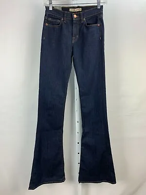 J Brand Size 25 Martini Mid-Rise Skinny Flare Jeans Dark Wash Stretch  • $24.95