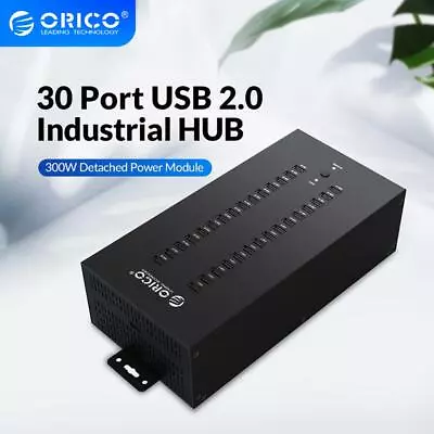 ORICO Industrial USB2.0 Hub 30Ports 300W Powered Data Hub Splitter Data Transfer • $99.99