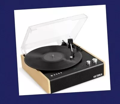 Victrola Eastwood Bluetooth Record Player Bamboo Bnib • $82