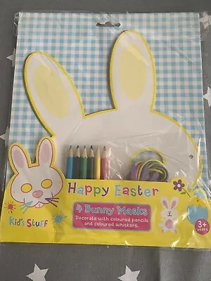 Brand New Make Your Own Easter 4 X Bunny Rabbit Masks Egg Hunt Craft Or Gift • £2.99