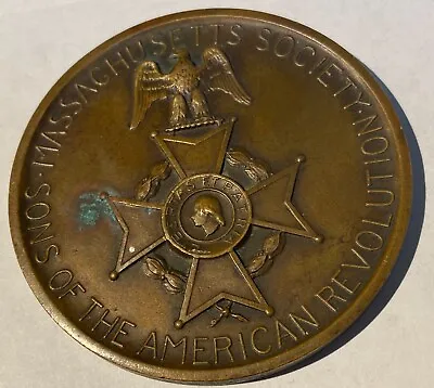 $200 • Buy 1932 Massachusetts Society Sons Of The American Revolution Medal For Excellence