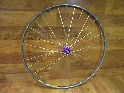 Vintage Mavic Gel 280 700 Tubular  32h Purple Anodized Ringle' Hub Front Wheel • $199.99