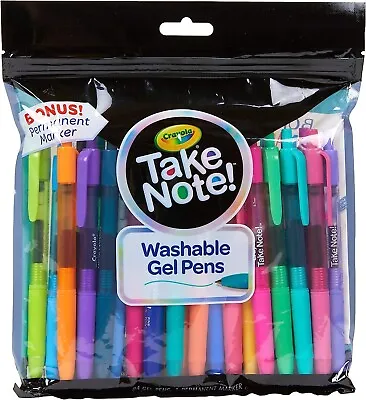 Crayola Colored Gel Pens Washable Pens Bullet Journaling 24 Count NEW • $12.99