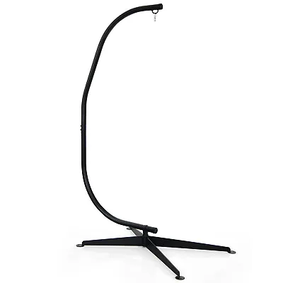 £108.79 • Buy Hammock Chair Stand C-shaped Hanging Swing Chair Stand Solid Steel 150kg Bearing
