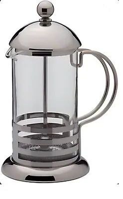 350ml/800ml French Filter Coffee Press Stainless Steel Glass Plunger 3 Cup/8 Cup • £10.99