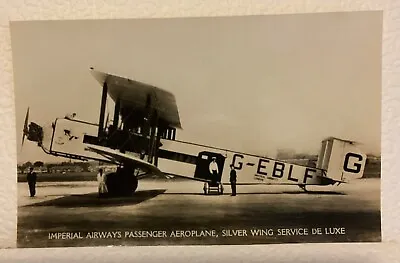 Postcard Aeroplane Imperial Airways Croydon Silver Wing Service • £8.99