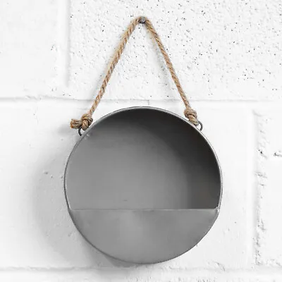 Wall Mounted Galvanised Metal Garden Flower Planter Plant Pot Hanging Box Basket • £25