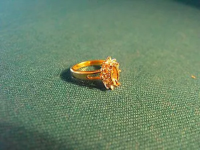 UNCAS Manufacturing Company - 18K Gold Ring 12 Outer Gems - Missing Center Gem • $29.95