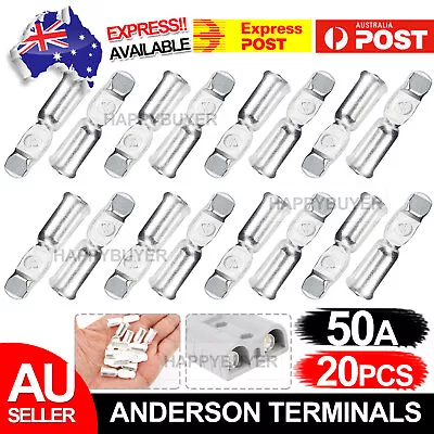 $9.45 • Buy 20 X Anderson Plug Contacts Pins Lugs Terminals For 50 Amp Connectors 6AWG AU