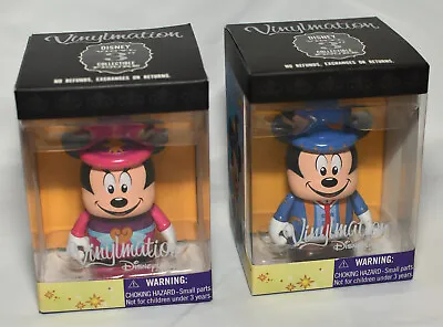 Disney VINYLMATION Disneyland Paris 20th Anniversary LOT Mickey & Minnie Mouse • $55