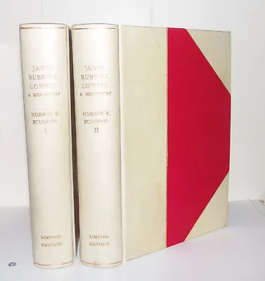 James Russell Lowell. A Biography. Scudder. 1st Ed. 1901. Zaehnsdorf Binding. 2V • $250