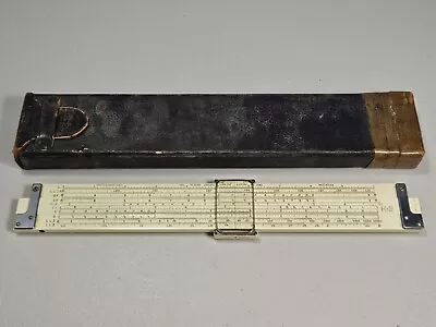 Vintage K & E Keuffel & Esser 4081-3  Log Log Duplex Decitrig Slide Rule W/ Case • $24.99