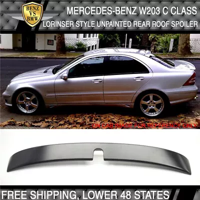 Fits 2001-2007 Benz Benz W203 C-Class RL Style Rear Roof Window Spoiler Wing ABS • $68.99