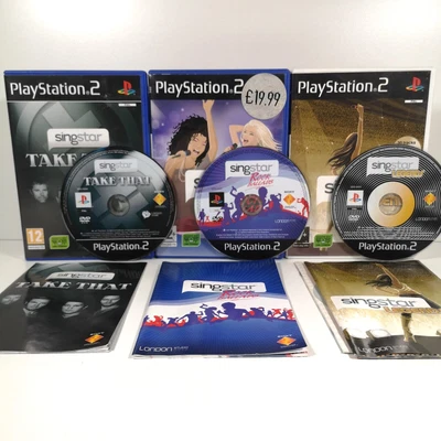 £14.99 • Buy Singstar PS2 Games Bundle | Playstation 2 | Take That | Rock Ballads | Legends