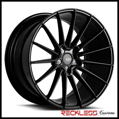 Savini 19  Bm16 Gloss Black Concave Wheel Rims Fits 10-16 Volkswagen Golf • $1590