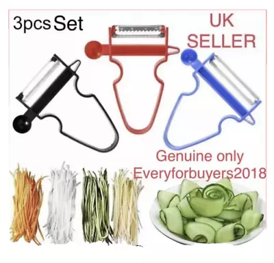 Magic Trio Peeler( Set Of 3) Vegetable And Fruit Peeler UK SELLER • £2.99