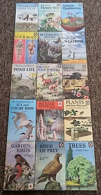 15 Vintage Ladybird Books Nature Series 536 651 633 John Leigh-Pemberton B21  • £59.95